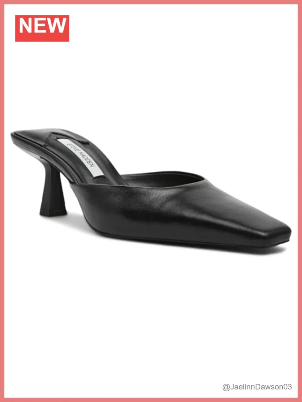 Square Toe Kitten Heel Pump Slip On Formal Party Shoe